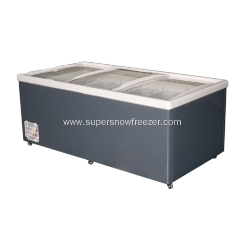 convenience store European large volume deep chest freezer